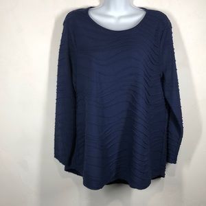 Chico’s Navy blue long sleeve size Chico’s 2P/LP